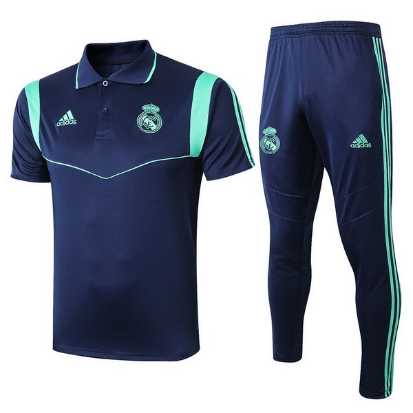 Polo Real Madrid Conjunto Completo 2019/20 Azul Marino